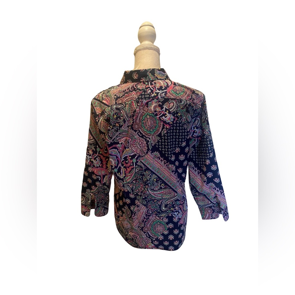 Lauren Ralph Lauren Paisley Print Blouse - Picture 2 of 4